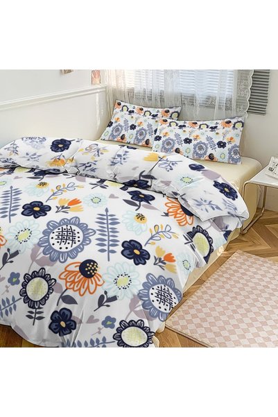 LEADER GLOBAL Cozy Boho Decor 3 Pieces Bedding Set, Soft Pillowcases Included