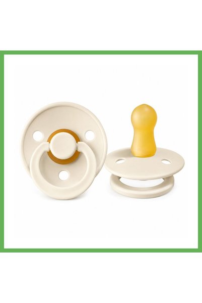 TheGencoo Rubber Pacifier 0–6 Months, Ivory—Price per piece · Color: Ivory GEN01
