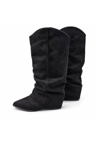 PATRON SHOES Cizme pentru femei din piele naturală de tip suede lejer, cu cro...