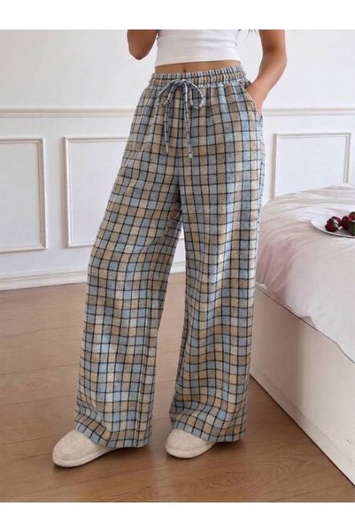 CNG MODA Melton Winter Plaid Trend Pants