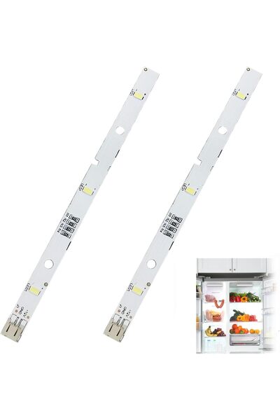 GENERAL قطعتان من شريط إضاءة LED للثلاجة مناسب لـ RONGSHENG/HISENSE، شريط إضا...