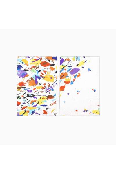 Luxcanva Set 2 Tablouri Canvas Frunze Cazatoare 80x60 cm (2 x 40x60) pe Sasiu...