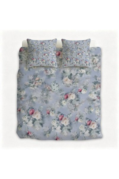 LEADER GLOBAL Soft Flannel 3Pcs Duvet & Pillow Covers, Boho Style Home Beddin...