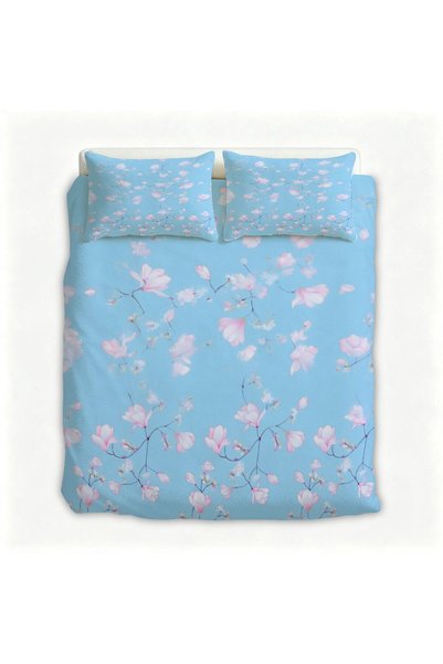 LEADER GLOBAL Cozy Soft Boho Flannel Bedding 3PCS, Durable Bedroom Bed Linens