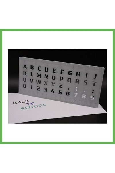 TheGencoo 3D Printing Alphabet, Numbers, and Ruler Template - Writing and Dra...
