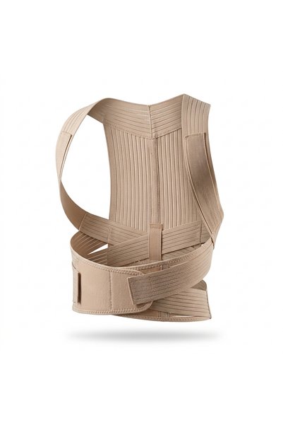 THERABAND Prim Breathable Spine and Posture Orthosis, Adjustable Dorsal Suppo...