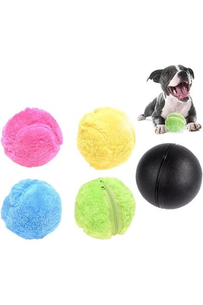 Tazweeq Automatic Rolling Ball, Chew Resistant Rechargeable Dog Toy