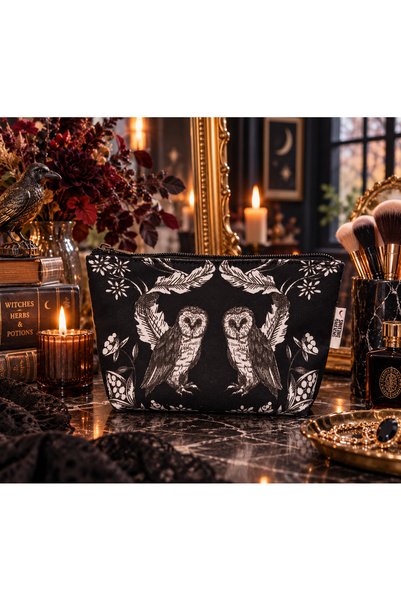TALKING DREAMS Gothic-Patterned Makeup Bag