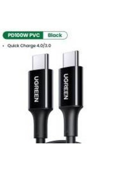 Other يوجرين كيبل USB نوع سي بطول 3 متر، مضفر 100 واط، شحن سريع