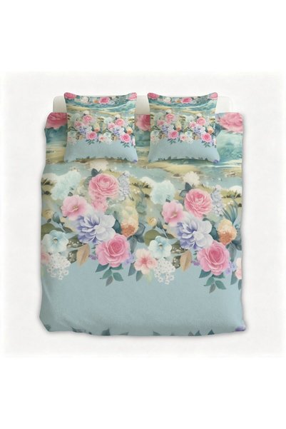 LEADER GLOBAL Premium Quality Flannel Bedding 3Pcs, Boho Style Decorative Bed...