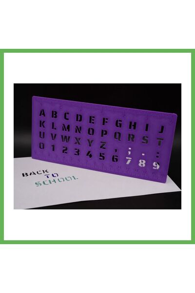 TheGencoo 3D Printing Alphabet, Numbers, and Ruler Template - Writing and Dra...