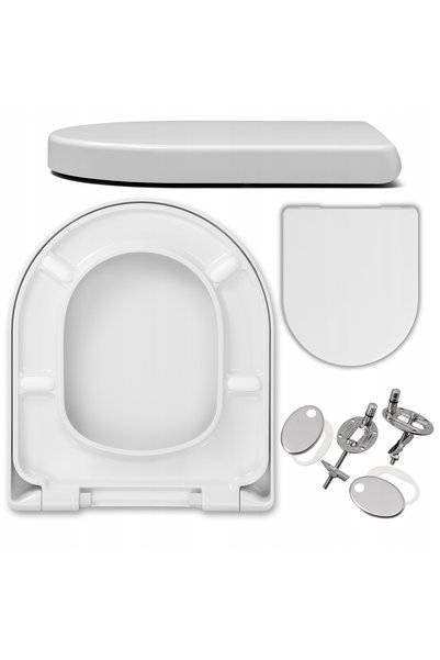 Hamberger Capac WC, Compatibil Forma D, 42 x 37 cm, Alb, Din Plastic, Cu Inch...