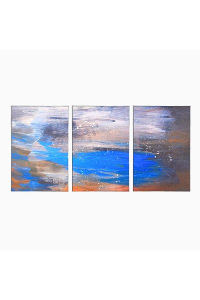 Luxcanva Set 3 Tablouri Canvas Pictura Abstracta 210x100 cm (3 x 70x100) cu R...