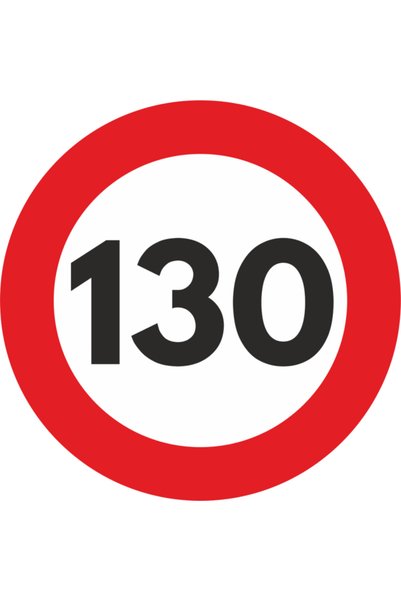 OEM Reflective "Speed Limit" Sticker - 130km/h