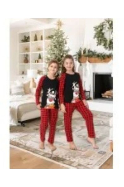 Generic Brand Engross Children's Pajamas, Christmas Theme, Reindeer, Blouse+P...