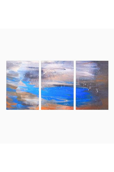 Luxcanva Set 3 Tablouri Canvas Pictura Abstracta 210x100 cm (3 x 70x100) pe S...