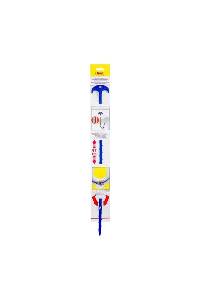 SUN Dispozitiv de desfundat Canalizarea bleu 57cm – agață părul și murdăria d...
