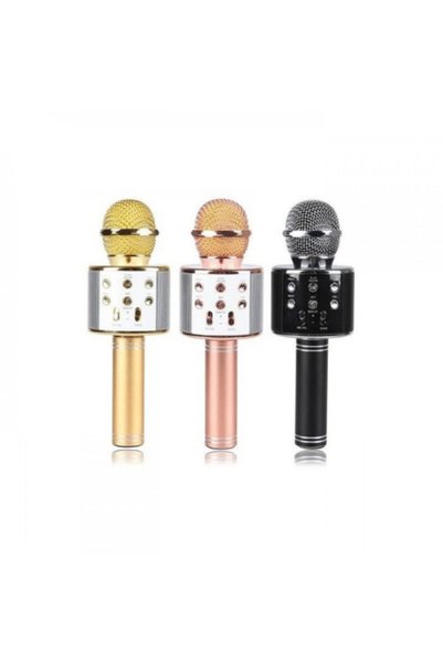 NO BRAND Microfon Karaoke Wireless Cu Boxa Incorporată WS-858 - roz