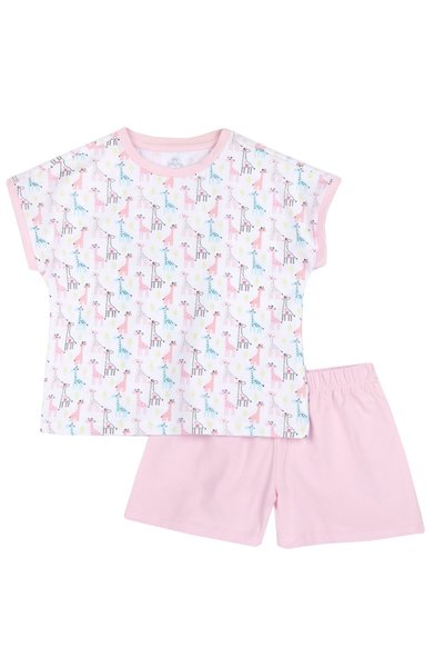 Chicco Pijama copii Chicco, alb cu roz, 35442-68MC