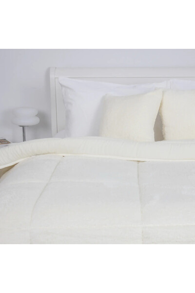 OEM Πιλότα TEDDY 150 x 210 cm, γαλακτώδης, 350 g/m²