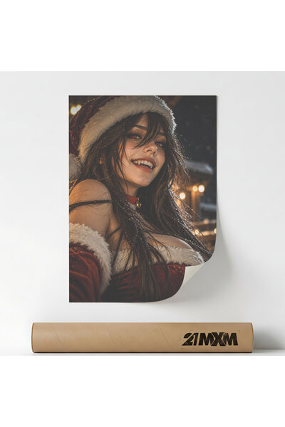 21mxm Poster decorativ tematic Crăciun și modă de iarnă - 'Țara minunilor de ...