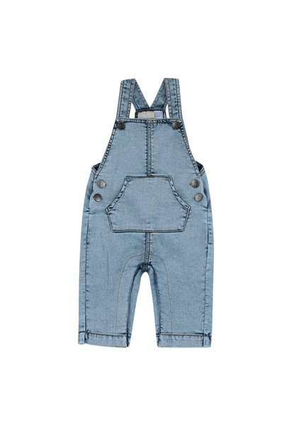 Chicco Salopeta bebelusi denim cu bretele, Albastru, 01966-70MFCO