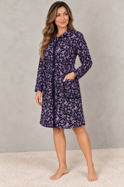 embody Cardigan de damă cu mâneci lungi, talie cu șnur, fermoar și buzunare 8007