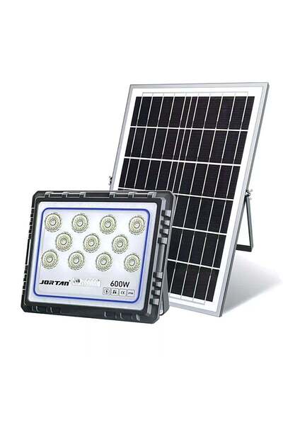 NO BRAND Proiector LED Slim cu Telecomanda si Panou Solar IP66 - 600W