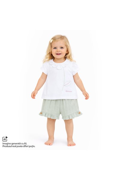 Chicco Tricou copii si pantaloni scurti Chicco, Verde, 01288-70MFCI