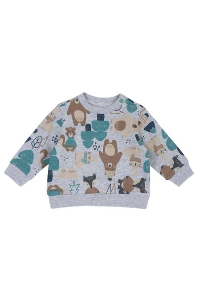 Chicco Bluza groasa copii Chicco, gri deschis, 00557-69MFCO