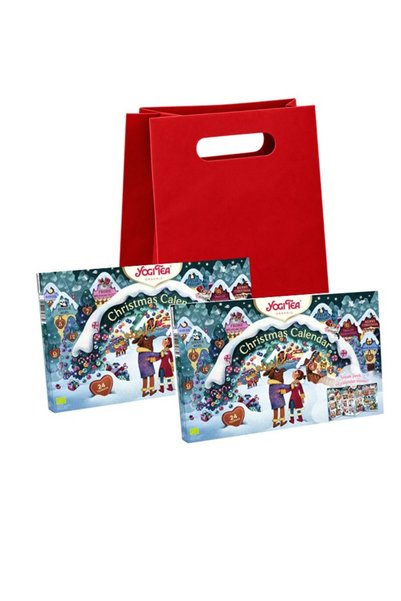 Yogi Tea Pachet 2 x Calendar de Craciun cu 24 plicuri de ceai bio,