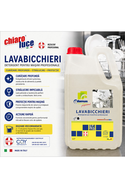 chiaro luce Detergent profesional pentru mașini de spălat pahare Lavabicchier...