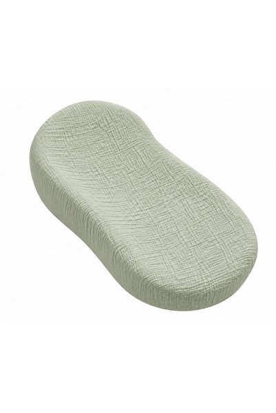 ZEYPBA 4-Ply Muslin Aqua Green Muslin Baby Crib Bed Sheet Juno Bed Sheet Baby...