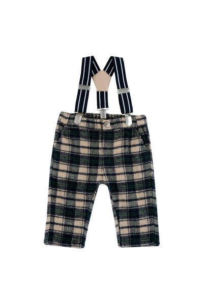 Chicco Pantaloni copii cu bretele, albastru inchis, 07900-67MFCO