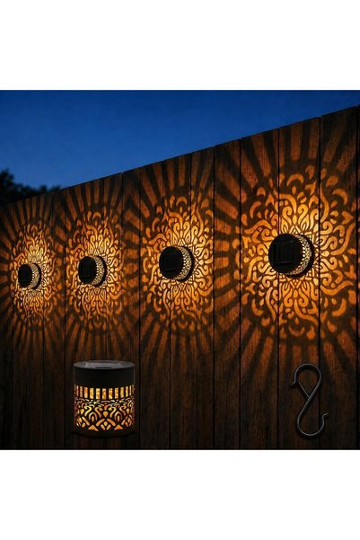 Generic Solar Mandala Light Outdoor, Wall Light Decorative Waterproof Metal F...