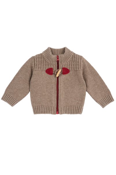 Chicco Cardigan copii tricotat, fermoar, Bej, 03102-71MFCO