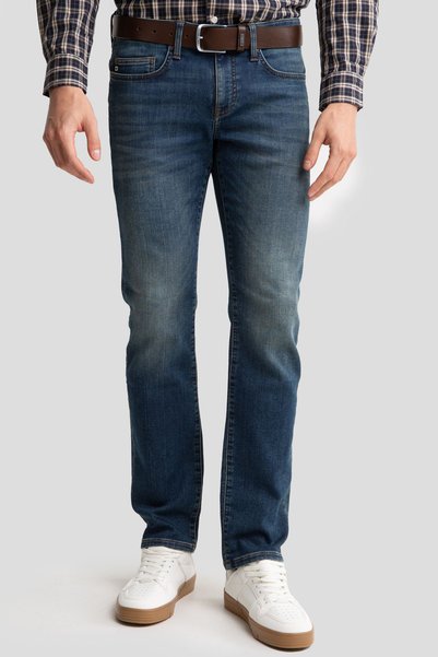 Big Star Blugi bărbați slim fit cu aspect uzat bleumarin Terry 541 W36 L34