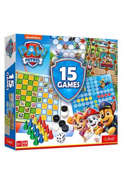 Trefl PAW PATROL SET CĂȚELII DIN JUNGLA 15 JOCURI