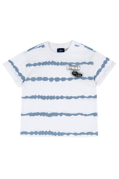Chicco Tricou copii Chicco, alb cu bleu, 02109-70MC