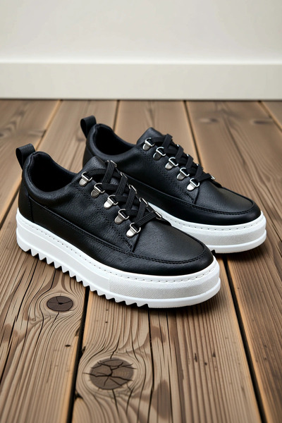 BENERLY Men's Lace-Up Casual Shoes with Orthopedic Support, Non-Slip Sole, an...