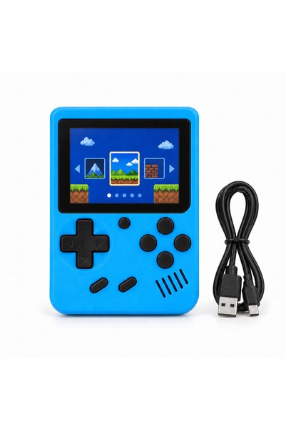 Luxis Portable retro-style game console with colour screen and USB charging