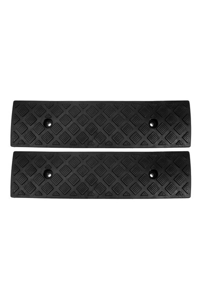 Baluue 2pcs Heavy Duty Threshold Ramp High Non-slip Plastic Curb Ramp For Dri...