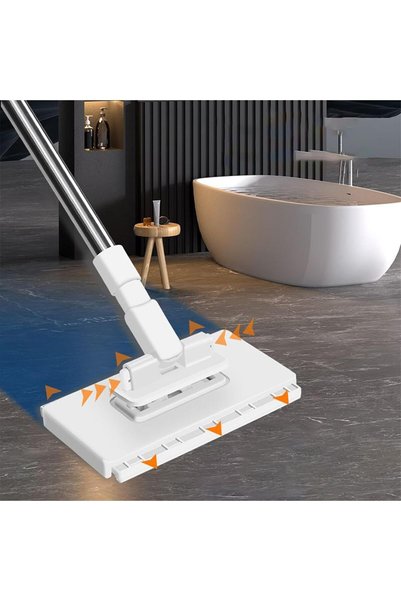 NO BRAND Mop cu sistem de prindere prin presiune, fara spalare manuala, 100 cm