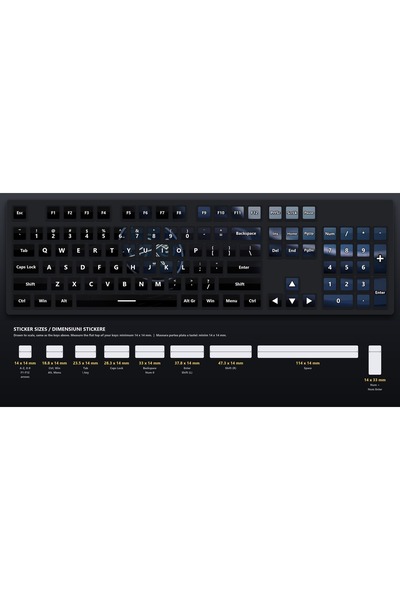 OEM Stickere Tastatura Set cu Fete de Ceas, Imagine Continua, Format A4, Auto...