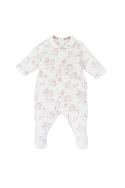 Chicco Salopeta bebelusi tricotata, Alb cu roz, 00165-69MFCI