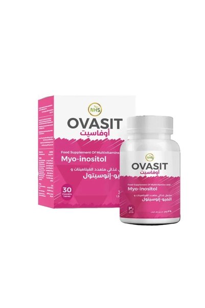 OVASIT فيتامينات متعددة للنساء - 30 قرصًا قابلاً للمضغ بنكهة البرتقال