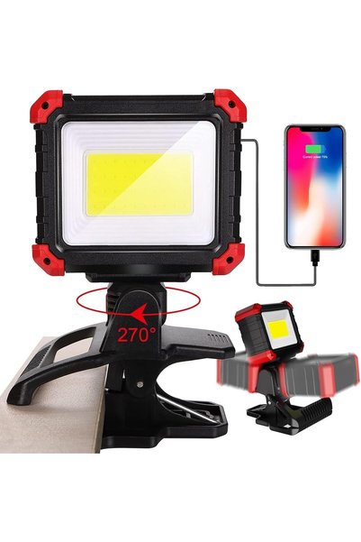 Generic Easymaxx Rechargeable Clip 2 Pack, 2100LM LED Clamp Work Light | 3 mo...
