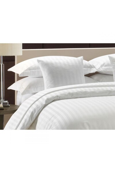 Somnart XXL Horeca Duvet Cover Set set, 100% damask Cotton , white, 4 pieces,...
