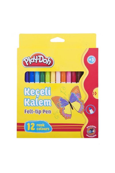 Play Doh Play-Doh Play-Ke007 Felt Tip Pen 5mm Cardboard Kt 12 Colors