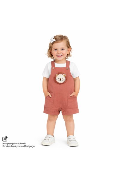 Chicco Salopeta bebelusi cu bretele, Rosu, 01381-70MFCO